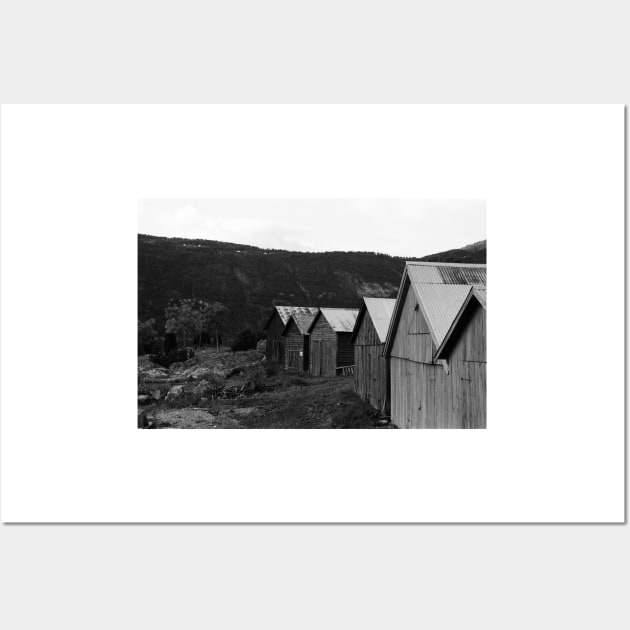 Norwegian Boat Houses Wall Art by ztrnorge